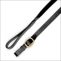 Mackeys Classic Leather Lead Brown - 6’’ / Black