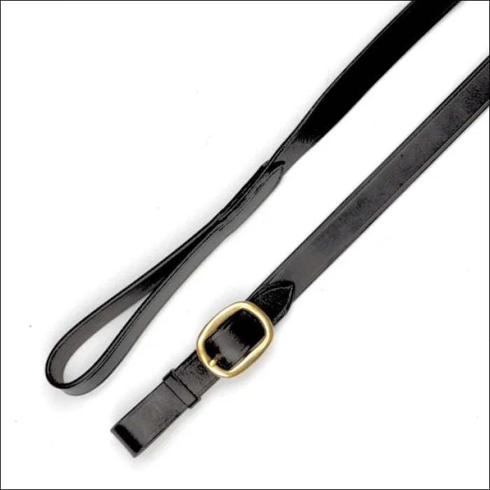 Mackeys Classic Leather Lead Brown - 6’’ / Black