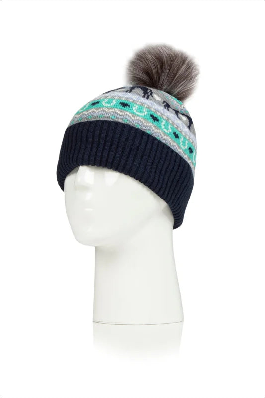 Malmo Adults Fairisle Pom Hat