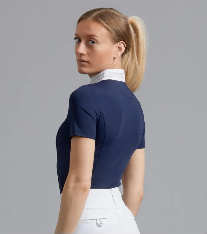 Maria Diamante Show Shirt Navy/White