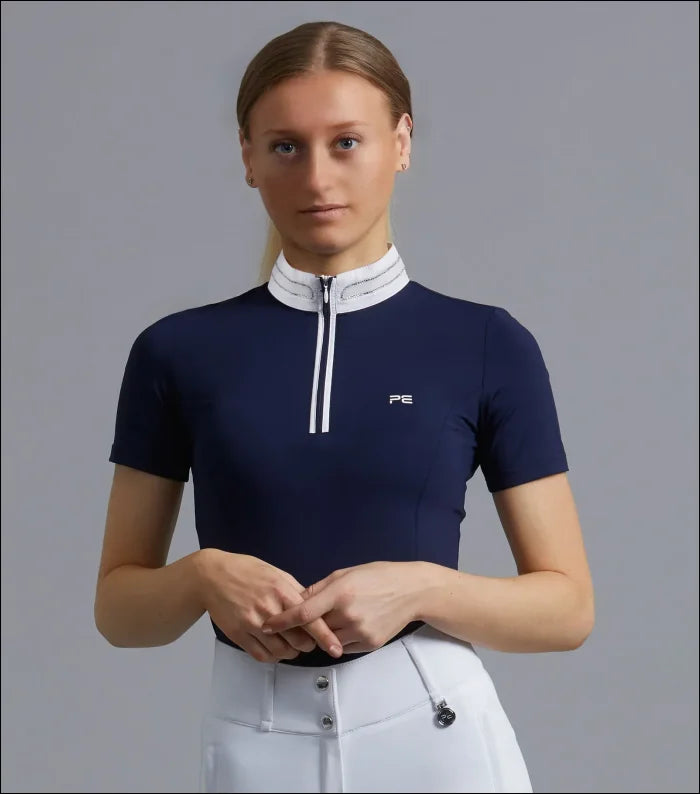 Maria Diamante Show Shirt Navy/White