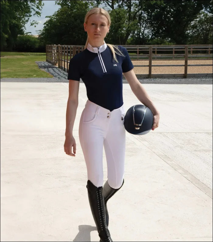 Maria Diamante Show Shirt Navy/White