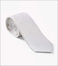 Mens 100% Silk Hand Made Tie - White