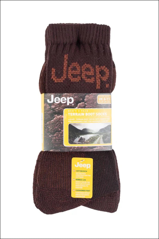 Mens Jeep Socks3 pack