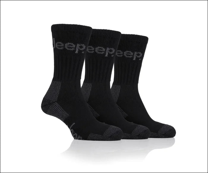 Mens Jeep Socks3 pack - Black