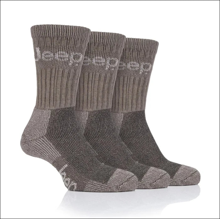 Mens Jeep Socks3 pack - Khaki