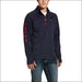 Mens Tek Team 1/2 Zip - Navy Heather