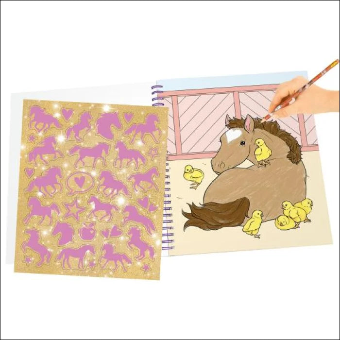 Miss Melody Colouring Book With Sequins