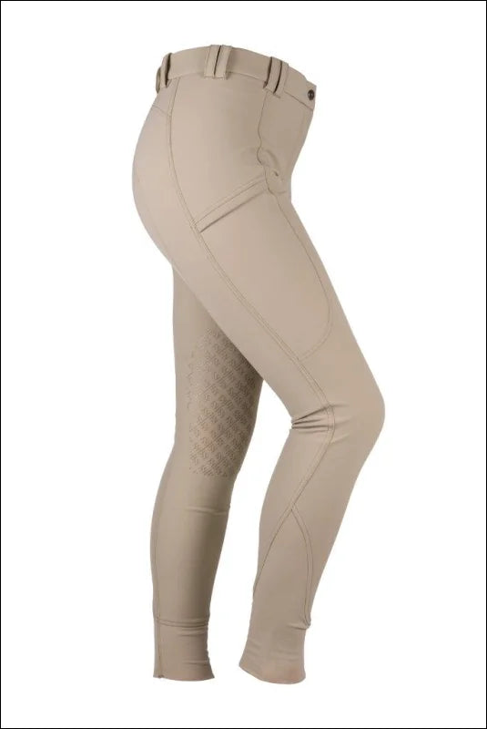 Oblia Knee Patch Waterproof Breeches - Khaki