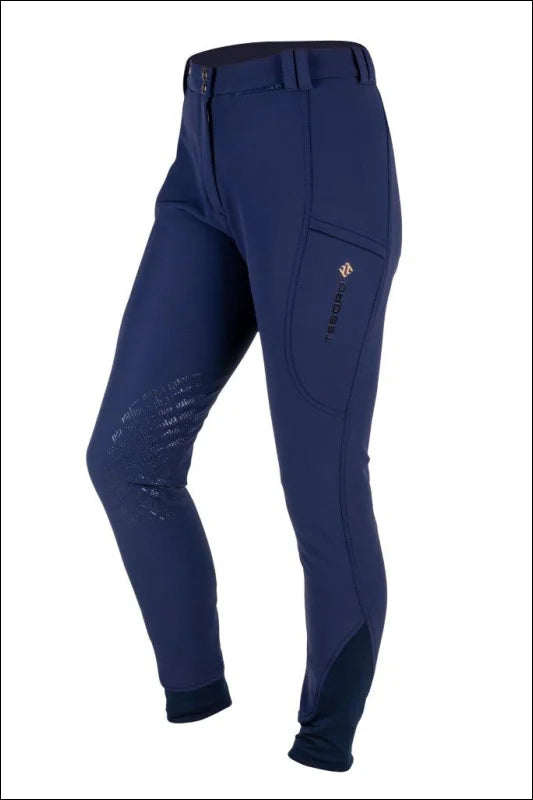Tesoro Vita Oblia Waterproof Knee Patch Breeches - Navy