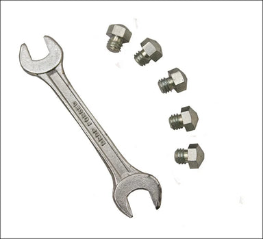 Pack of 5 Dome Studs + Spanner