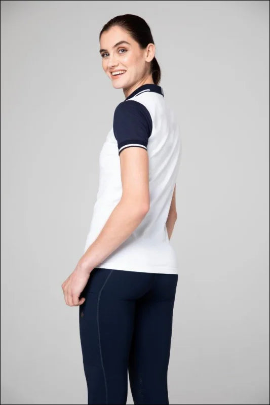 Pelosa Polo Shirt - White/Navy