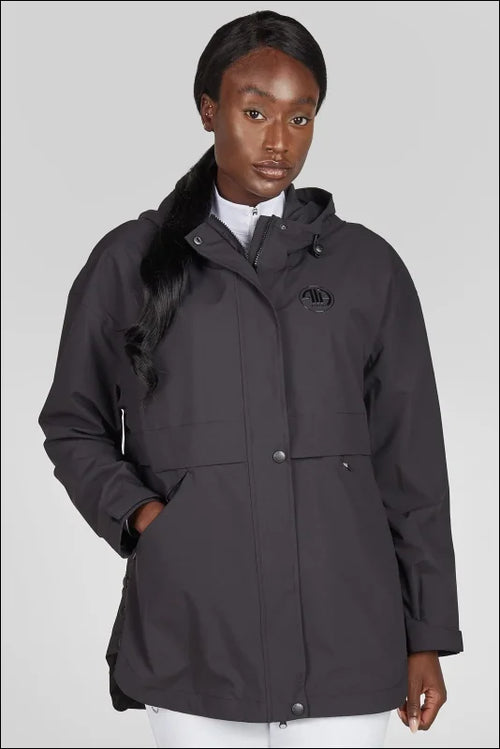 Pikeur Women’s Athleisure Rain Zip Poncho - Black