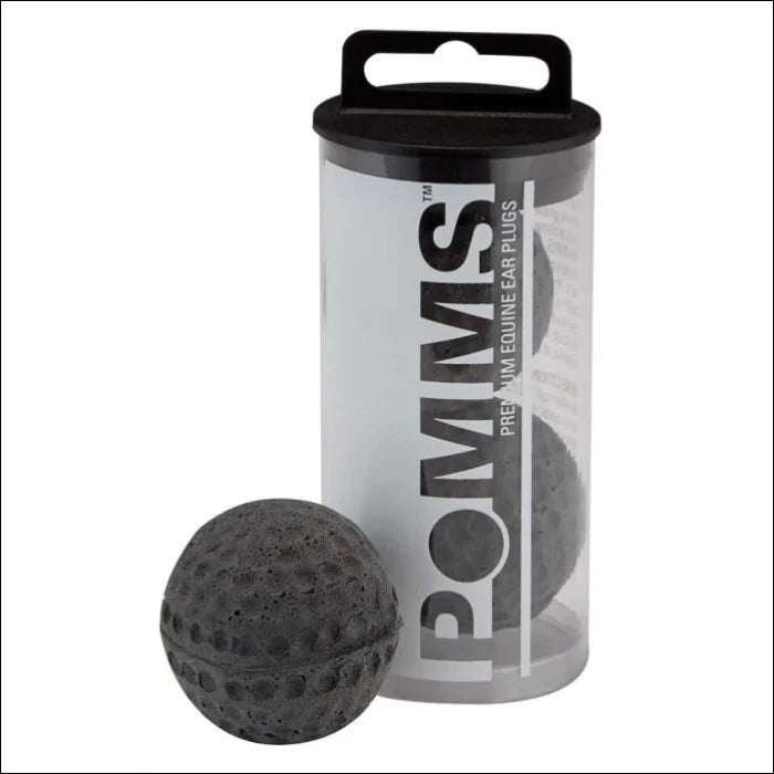 Pomms Premium Equine Ear Plugs - Black