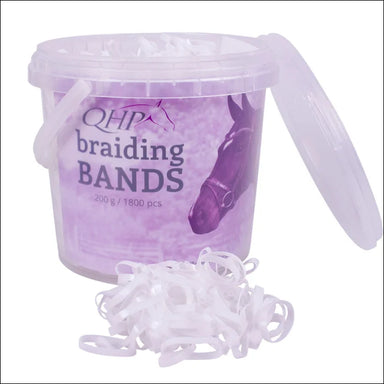 QHP Braiding / Plaiting Bands - 200g / White