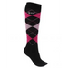 QHP Check Socks - Hot Pink