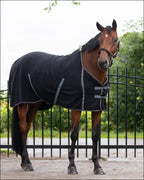 QHP Fleece Colour Rug with Cross Surcingles