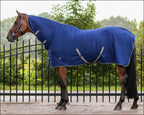 QHP Fleece Rug With Neck - Blue