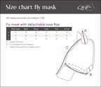 QHP Fly Mask with Detachable Nose - Black