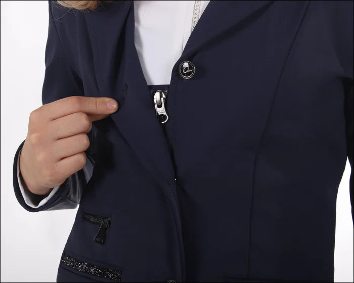 QHP Junior Juliet Competition Jacket Blue