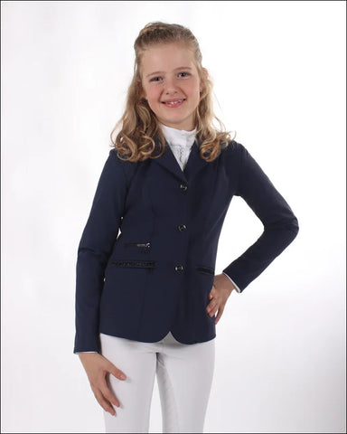 QHP Junior Juliet Competition Jacket Blue