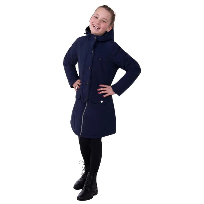 QHP Junior Linde Winter Jacket - Navy