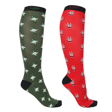 QHP Knee Socks Christmas