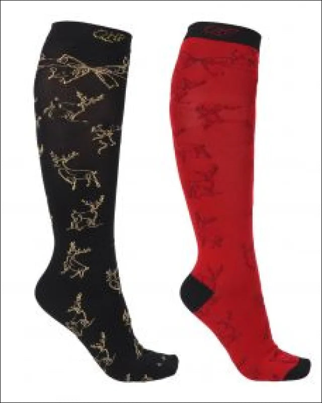 QHP Knee Socks Christmas