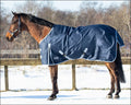 QHP Light Weigh Turn Out Rug. 600D With Fleece - Blue