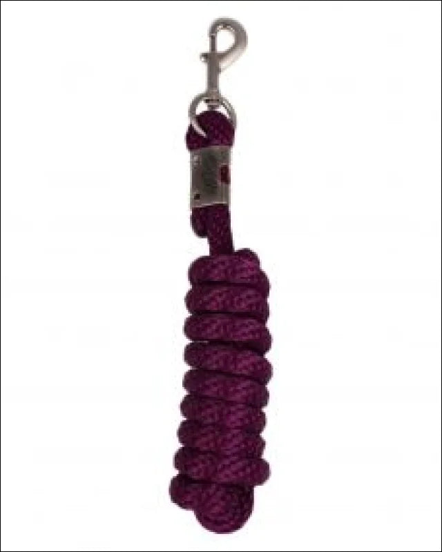 QHP Luxury Lead Rope - Burgundy / 2m