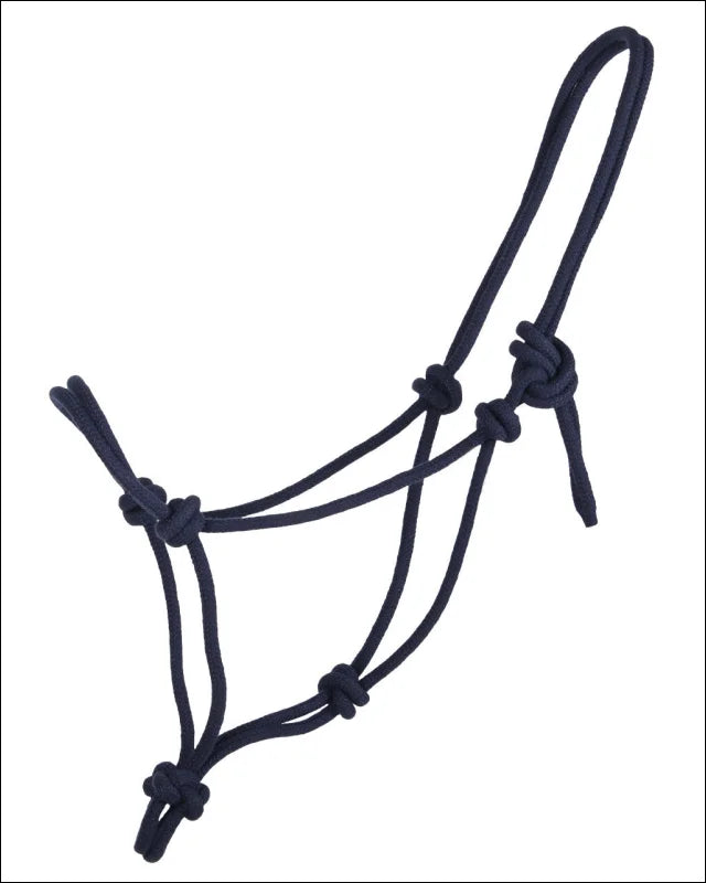 QHP Rope Control Headcollar - Cob / Navy