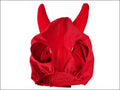 Racing Hood with padded ears Lycra - Red