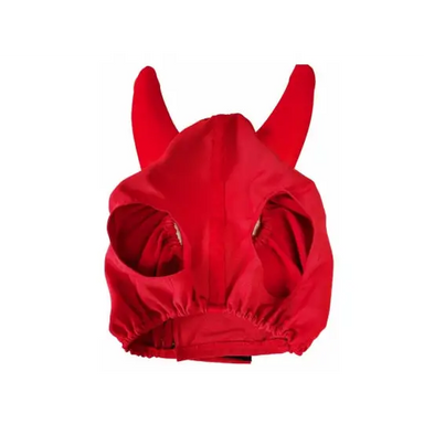Racing Hood with padded ears Lycra - Red