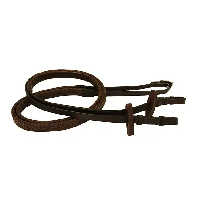 Rambo Competition Reins Black - Full / Brown