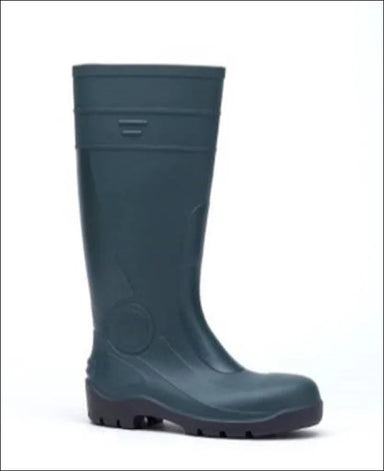 Rouchette Dieppe Steel Toe Wellies Green