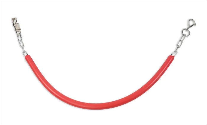 Rubber Stall Chain with Clips - Pink