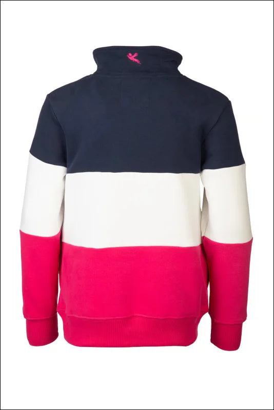 Rydale Junior Byland Sweatshirts Navy/White/Bonbon