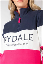 Rydale Ladies Byland Sweatshirts Navy/White/Bonbon