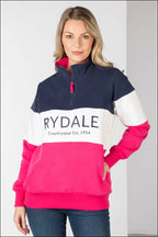 Rydale Ladies Byland Sweatshirts Navy/White/Bonbon