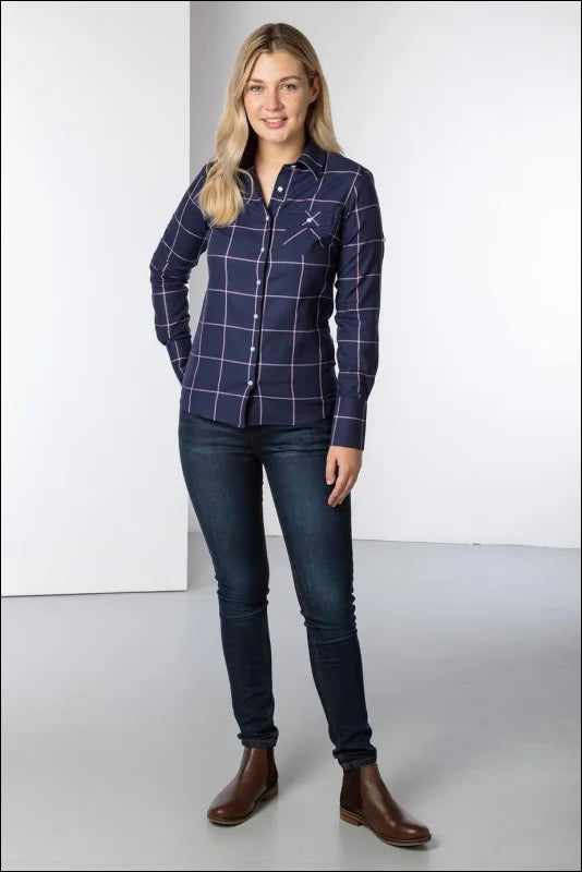 Rydale Ladies Hannah Country Shirt Laura Navy