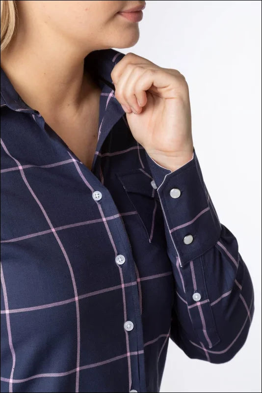 Rydale Ladies Hannah Country Shirt Laura Navy