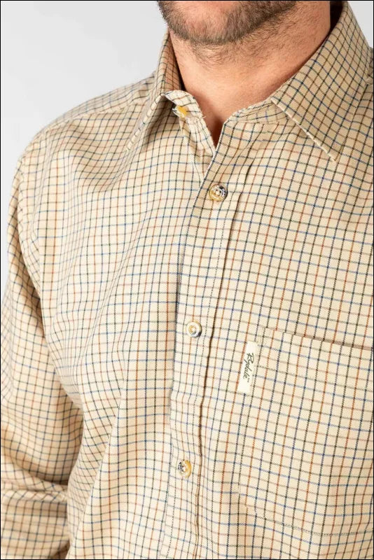Rydale Men’s Long Sleeved Shirts Poacher Beige