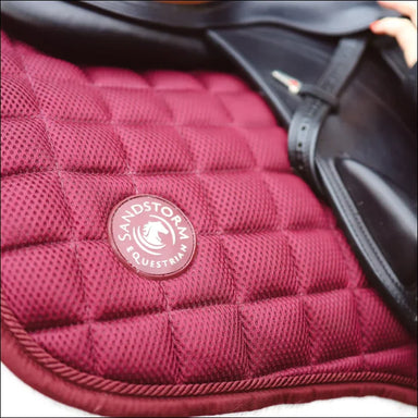 SandStorm GP Mesh Air Saddle Pad - Bordeaux