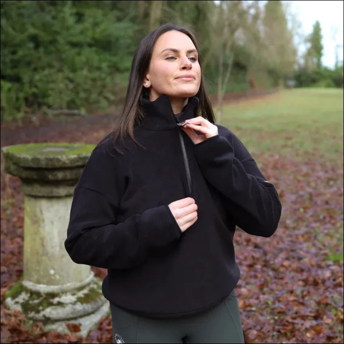 Sandstorm Womens Everyday Half Zip Fleece - Black