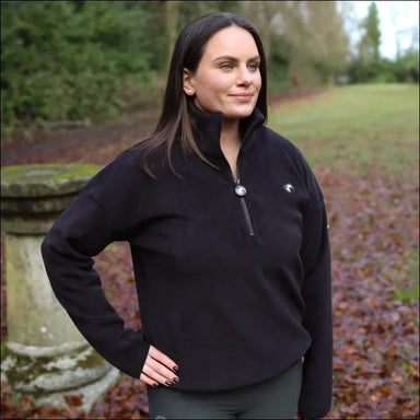 Sandstorm Womens Everyday Half Zip Fleece - Black