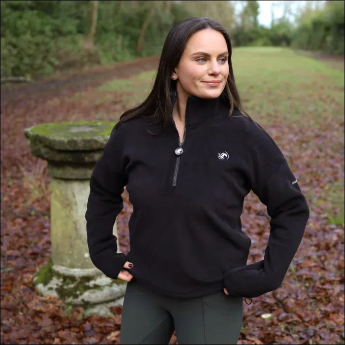 Sandstorm Womens Everyday Half Zip Fleece - Black