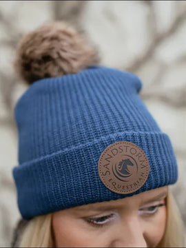 Sandstorm Womens Fleece Lined Bobble Beanie Hat