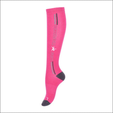 Schockemohle Logo Sporty Socks Style Hot Pink