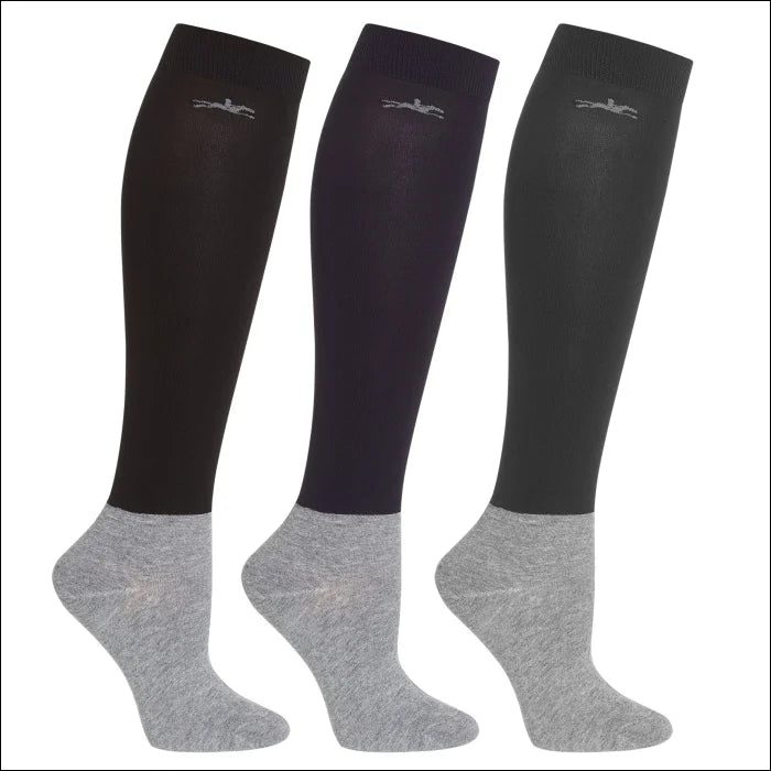 Schockemohle Show Socks Navy/Black/Grey
