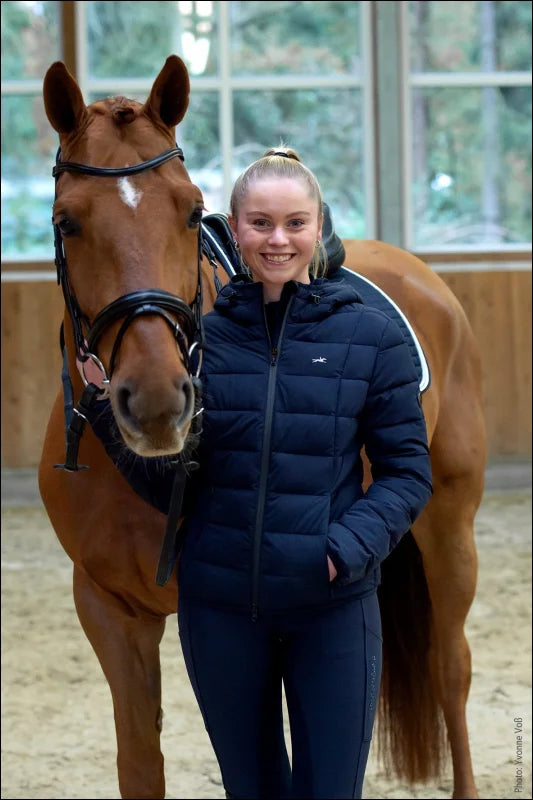 Schockemohle Womens SPLaureen Quilted Jacket Deep Night